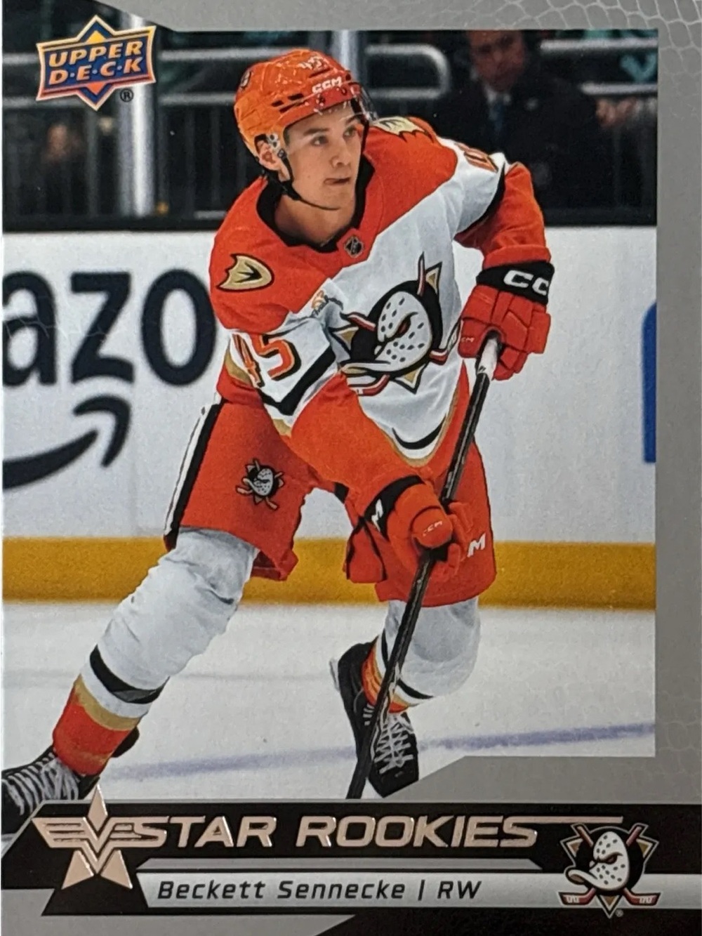 Upper Deck Star Rookies Beckett Sennecke Hockey Card